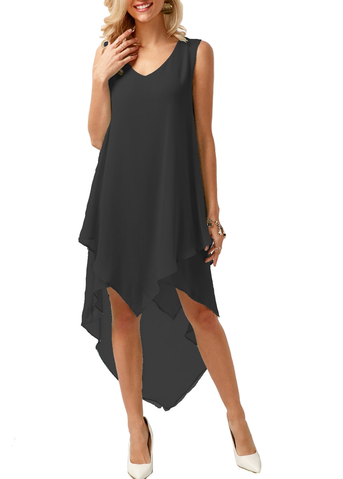 Irregular Chiffon Dress