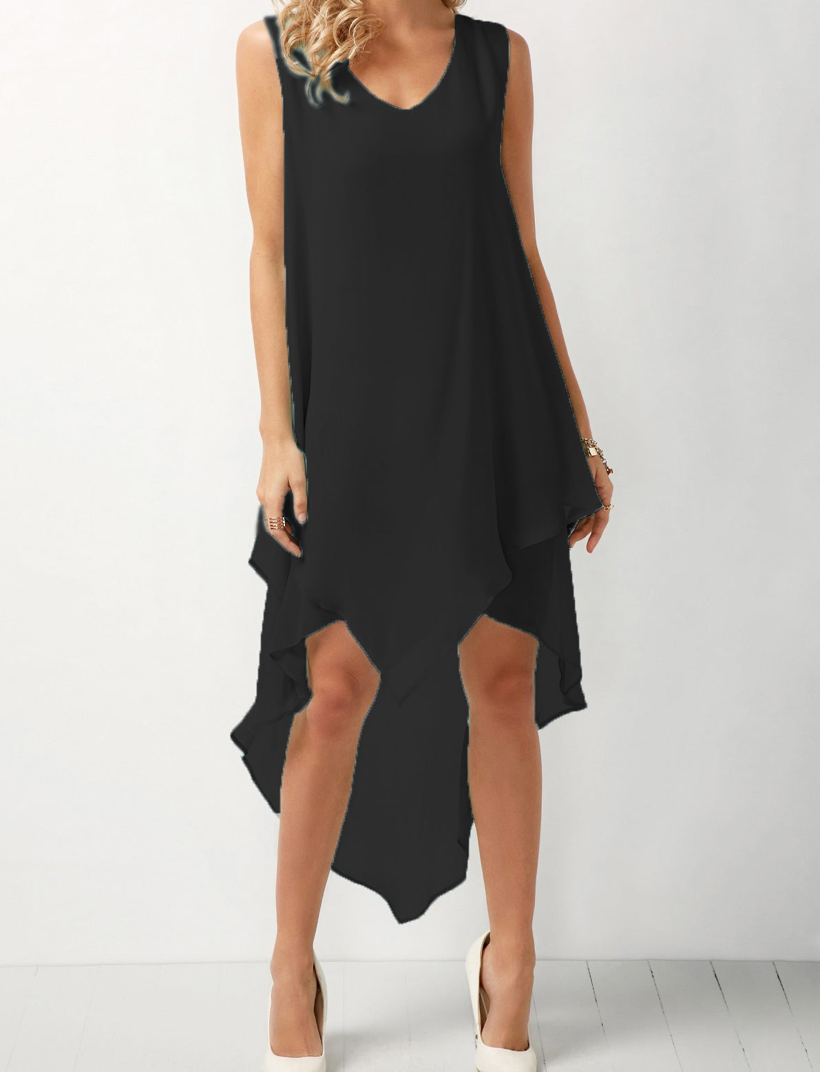 Irregular Chiffon Dress