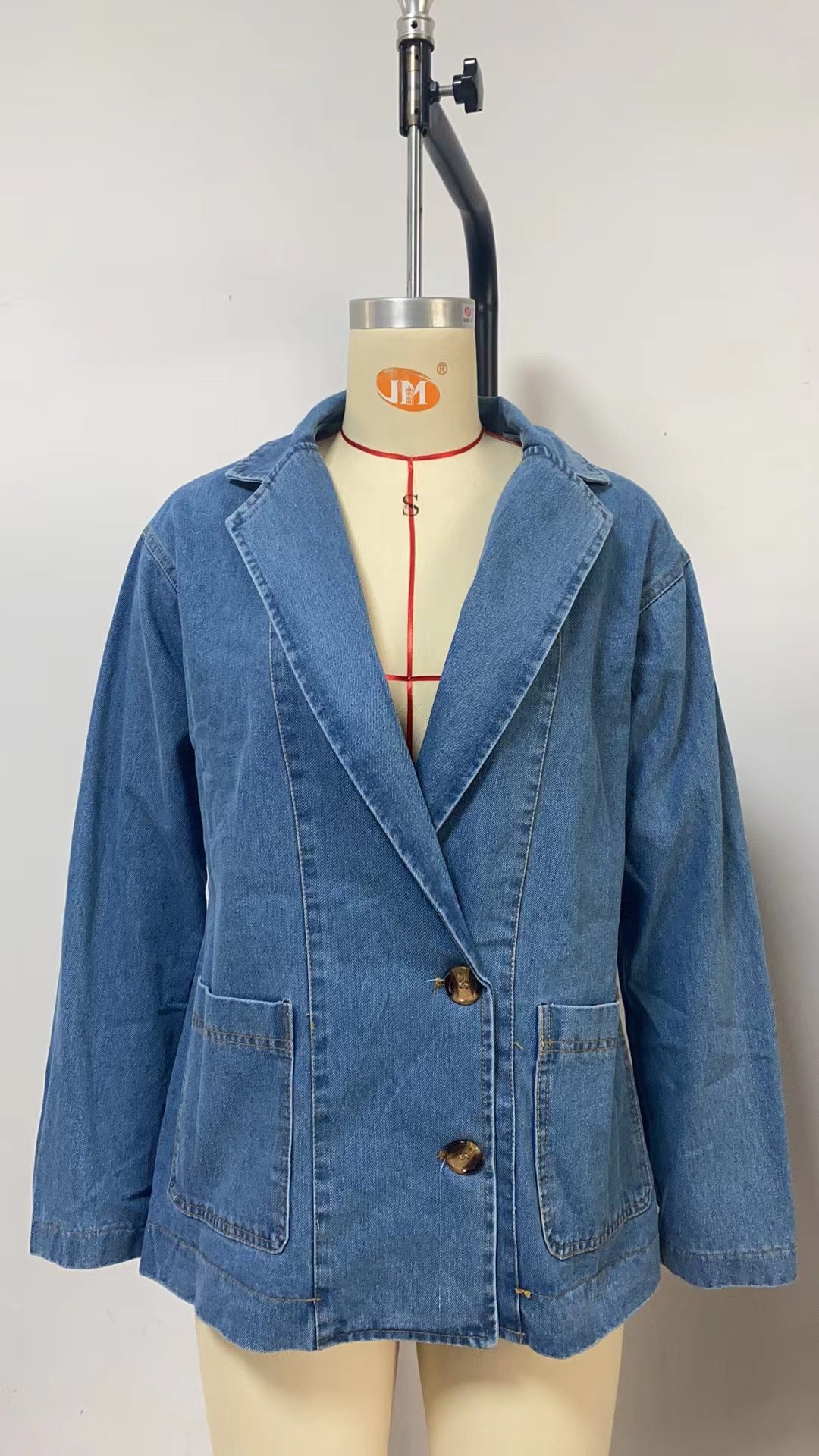 Washed Blue Denim Women's Jacket