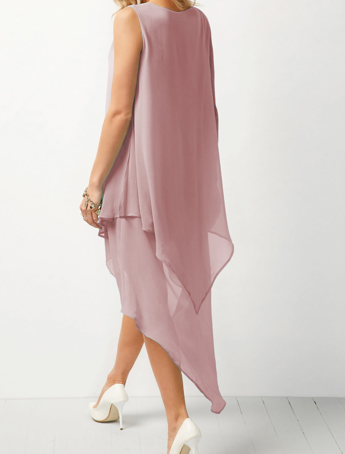 Irregular Chiffon Dress