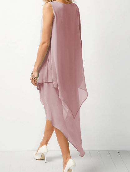 Irregular Chiffon Dress