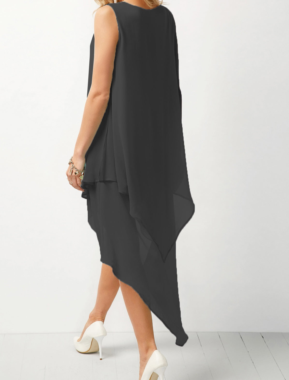 Irregular Chiffon Dress