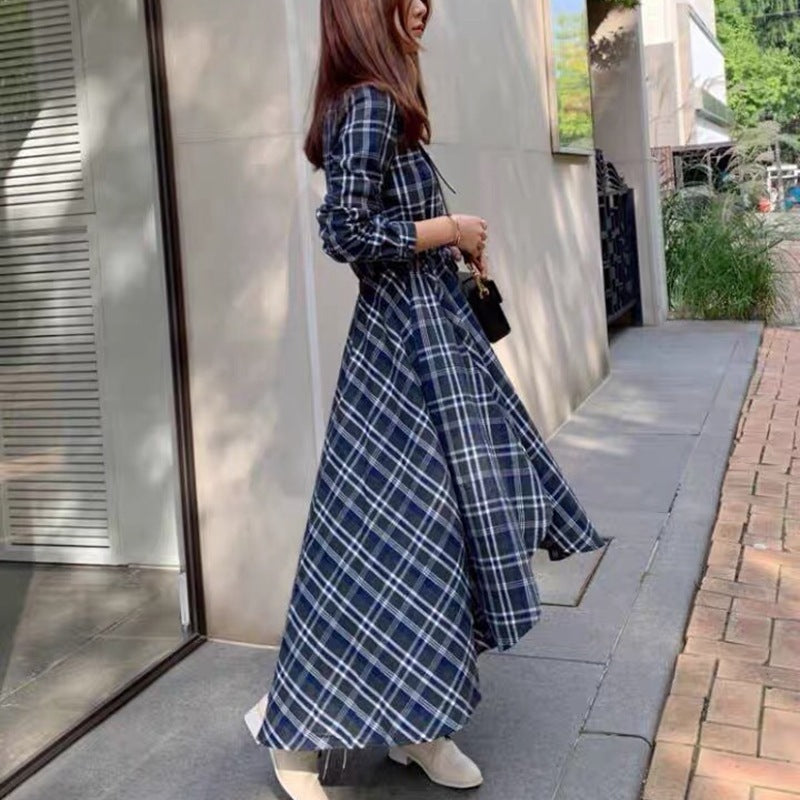 Long plaid shirt dress deals