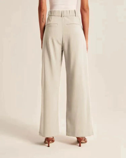 Slimming High-Waist Trousers