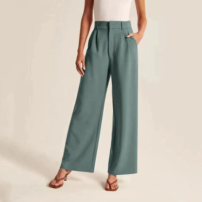 Slimming High-Waist Trousers