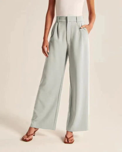 Slimming High-Waist Trousers