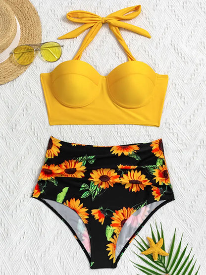 Vintage Floral Swimwear