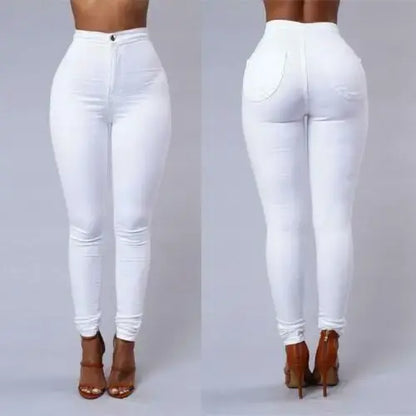 High Waist Solid Jeggings