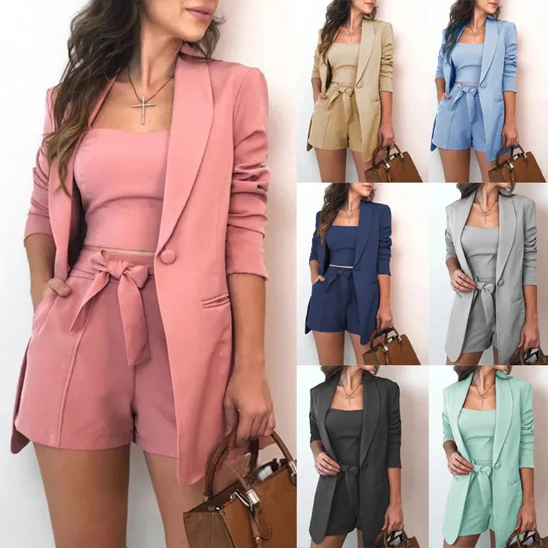 Long-Sleeve Blazer Set