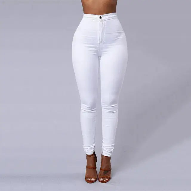 High Waist Solid Jeggings