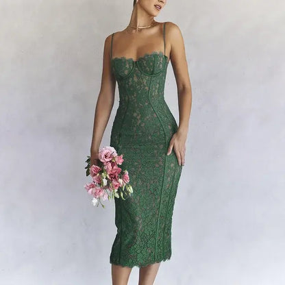 Emerald Lace Dress