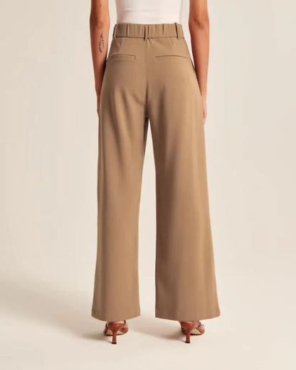 Slimming High-Waist Trousers