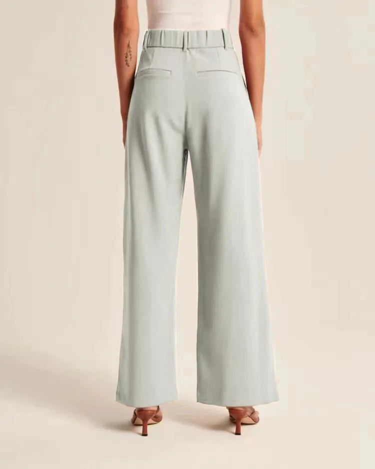 Slimming High-Waist Trousers