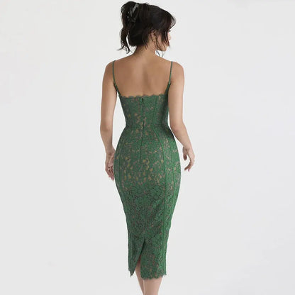 Emerald Lace Dress